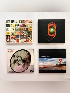 Y2K Pearl Jam 4 CD Lot No Code Binaural Rearviewmirror Yield Media